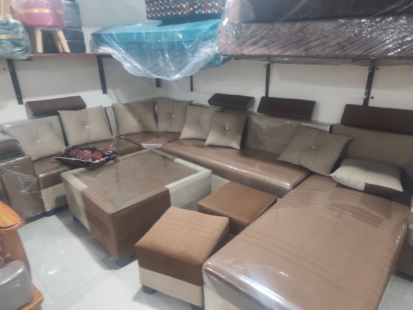 Comfortable seating in a furnished room
